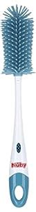 Nuby Soft Non-Scratch Silicone Bristle Bottle & Nipple Brush with ...