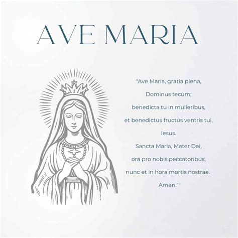 Oração Ave Maria: Versão em Latim e Para Imprimir