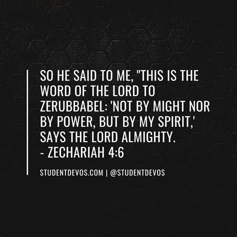 Daily Devotion and Bible Verse - Zechariah 4:6 - Devotions for ...