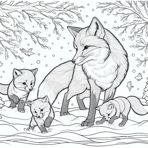 Wild Animals Animals – Winter - GoGo Coloring