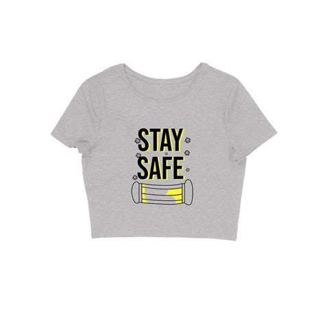 Stay Safe Crop Top in Cotton for Women – GottaGo.in