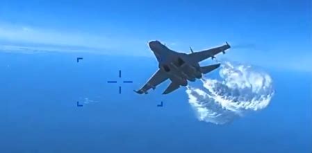 Publiquen el vídeo del xoc entre un avió rus i un dron dels Estats Units