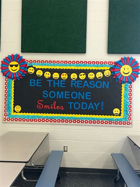 Emoji Encouraging Smile Bulletin Board
