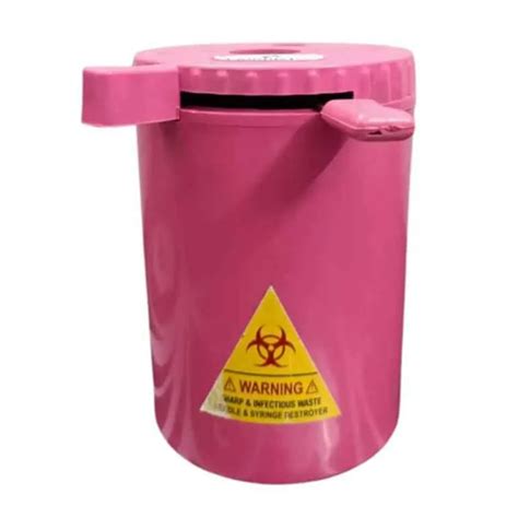 Fairbizps Stainless Steel Blade Pink Manual Needle & Syringe Hub Cutte ...