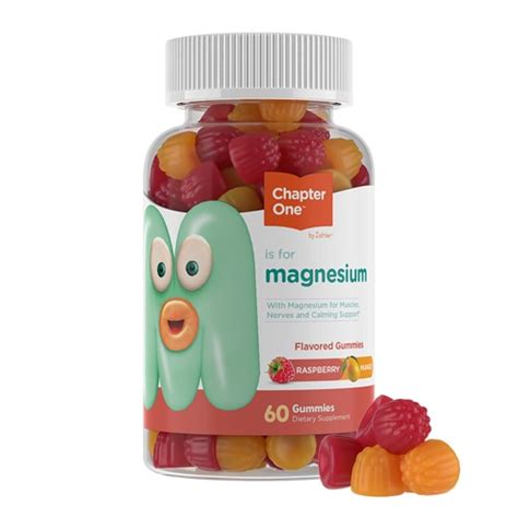 Zahler Chapter One Kids Magnesium Raspberry & Mango -- 100 mg - 60 ...