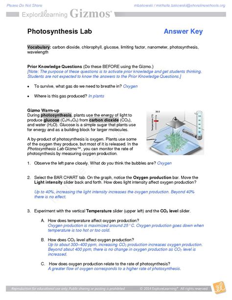 How to Ace the Gizmo Student Exploration Photosynthesis Lab: Unlocking ...