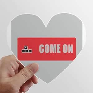 N/A Direction Letter Invitation Guide Heart Vinyl Sticker Bicycle ...