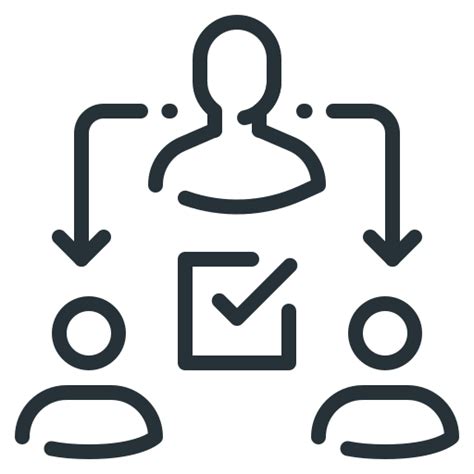 Aufgabenverteilung icon Generic outline | Freepik