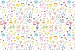 100yellow colourful doodles Gift wrapping paper, (Set of 10) Unique ...