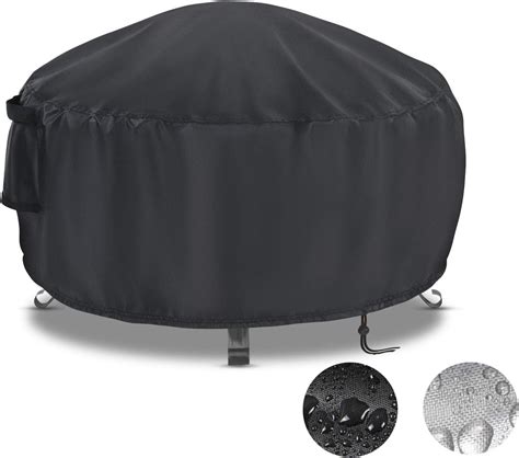 Amazon.com : Fire Pit Cover Round, Onlyme Firepit Covers Round 50 Inch ...