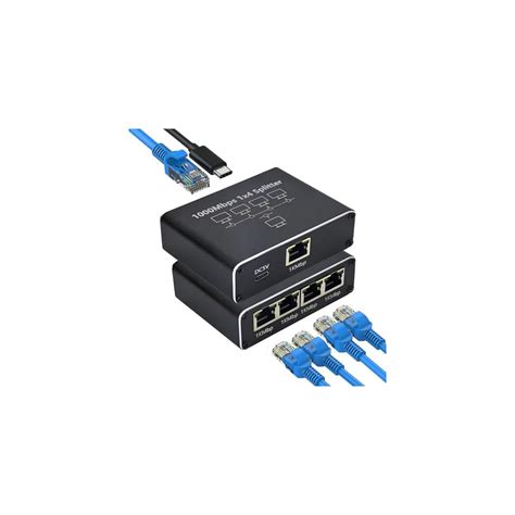 SGUESIKR Gigabit Ethernet Splitter 1 to 4, Upgraded RJ45 India | Ubuy
