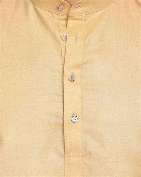 Buy Beige WINTAGE Short Kurta with Short Button Placket | AJIO