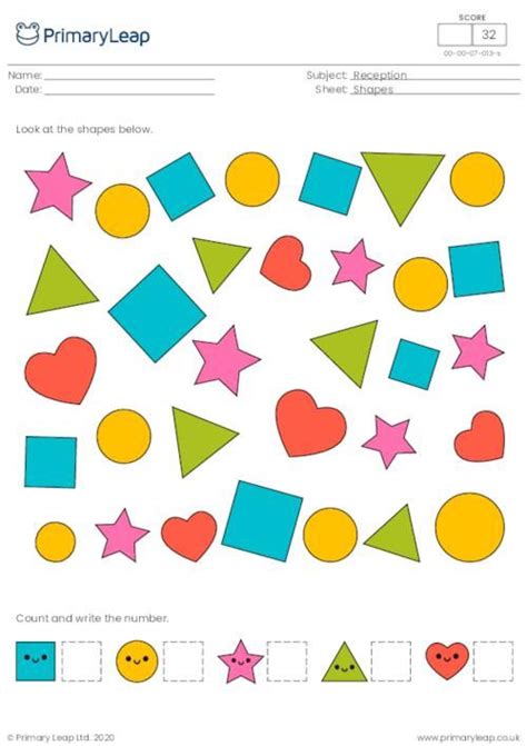 Counting Shapes Worksheet 的图像结果