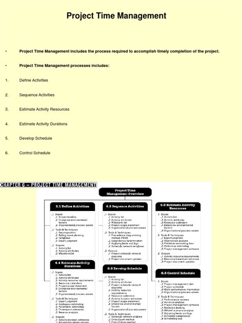 Project Time Management PDF 的图像结果