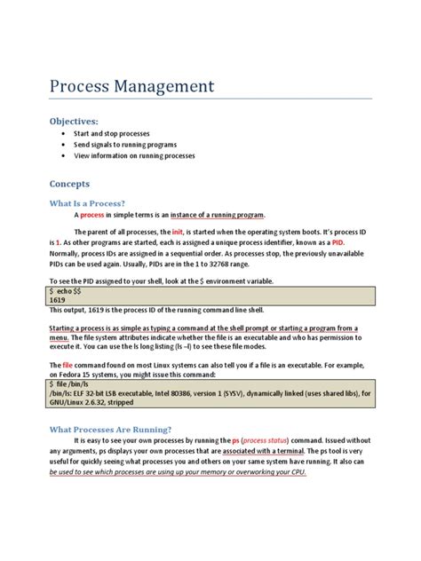 Image result for Process Management in Linux