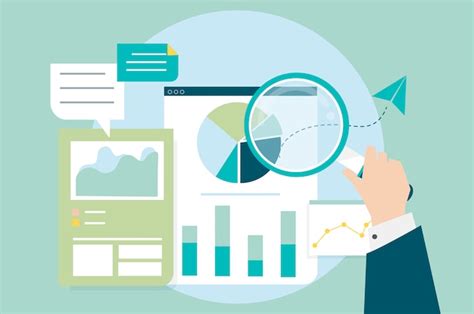 Business performance analysis with graphs | Free Vector