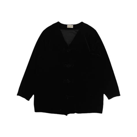 【OTSU】china design velour no collar jacket -8550- | cv