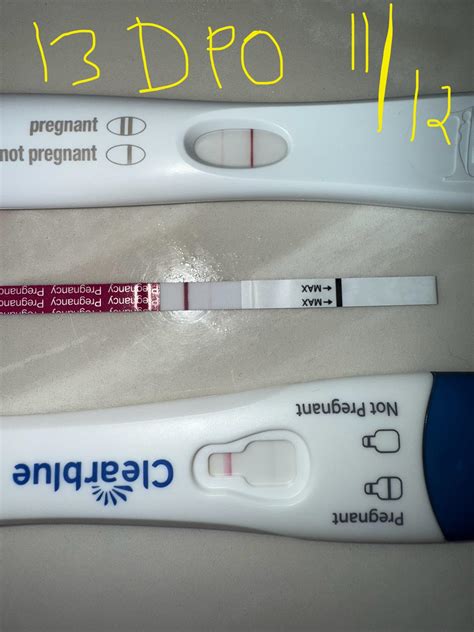 At 13 Dpo Pregnancy Test Pictures Can't See The Progression Between
