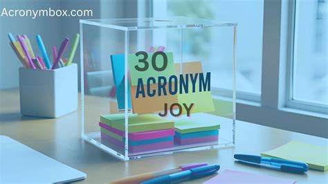 💡 30+ JOY Acronym Explained: More Than Just a Word