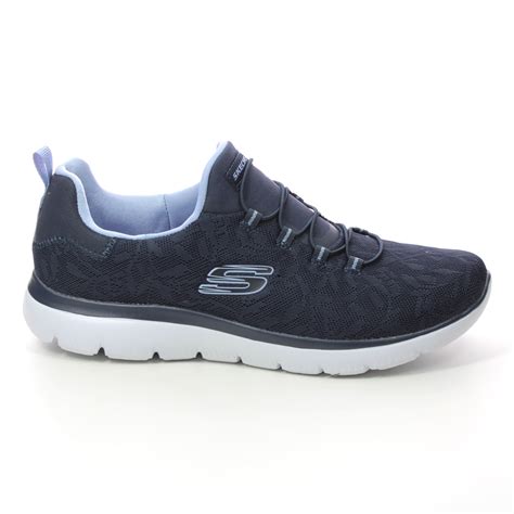 Skechers Summits Good Taste NVBL Navy Blue Womens trainers 149936