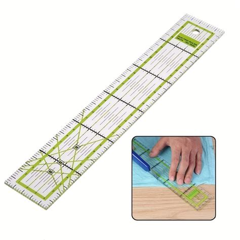 Clear Sewing Ruler Patchwork Ruler With Grid Lines Tailor Yardstick – CRAZE