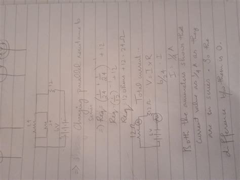 Study the following circuit and find out current in 12 ohm resistor and ...