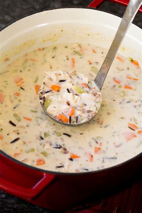 Chicken And Wild Rice Soup Recipe Creamy Chicken And Wild Rice Soup
