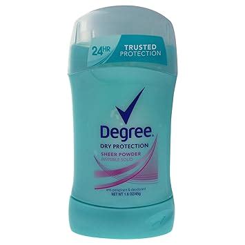 Degree Sheer Powder Invisible Solid Body Responsive Deodorant, 1.6 ...
