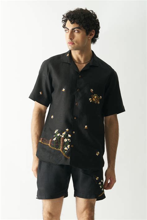LAZY SHEEP - HAND EMBROIDERED UNISEX PURE LINEN SHIRT – Houseofcultura