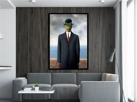 The Son of Man Wall Art, Rene Magritte Painting , The Son of | Inspire ...