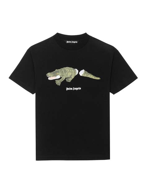 鳄鱼印花短袖T恤