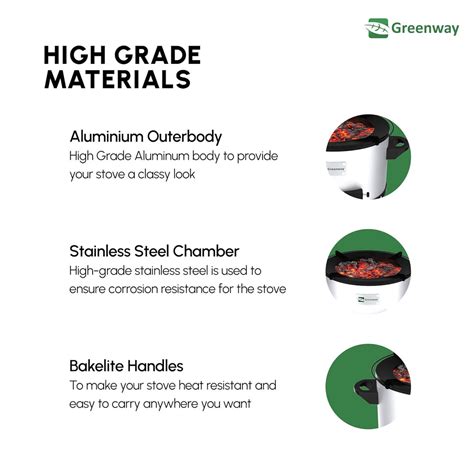 Greenway Ember Charcoal Cooking Stove – Smokeless – Rockcraft