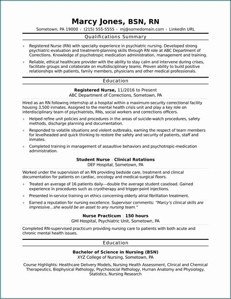 Resume Template For Nursing School Application - Resume : Resume ...