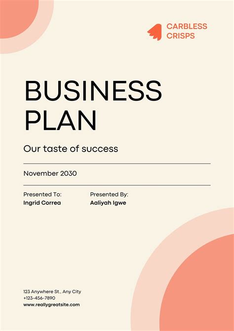 Generic Business Plan Template 的图像结果