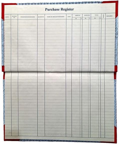 R K SALES Purchase Register 120 Pages R K Purchase Register 120 PAGES ...