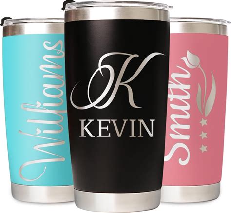 Amazon.com | Made in USA - Personalized Tumbler with Engraved Name ...
