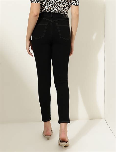Buy Solid Skinny Fit Jeans at Marks & Spencer