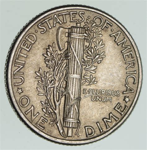 Ch AU/Unc 1939 Mercury Liberty Dime - 90% Silver - High Grade ...