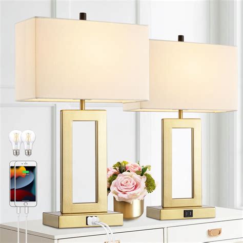 Snapklik.com : Gernehop Gold Table Lamps Set Of 2