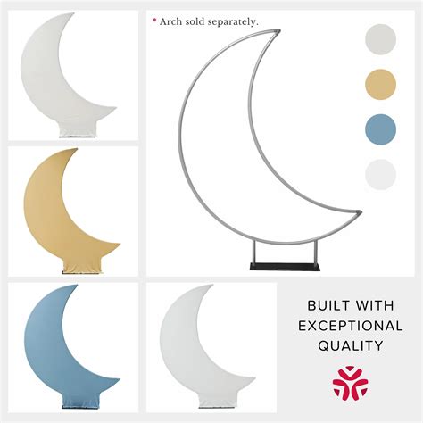 Spandex Crescent Moon Arch Cover - Ivory - CV Linens™