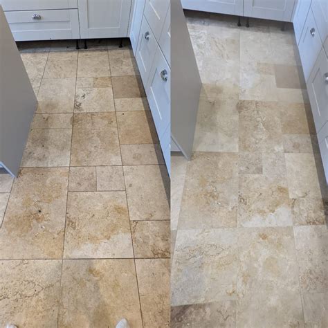 CLEANING AND POLISHING PROCESS FOR TRAVERTINE/ LIMESTONE FLOORS