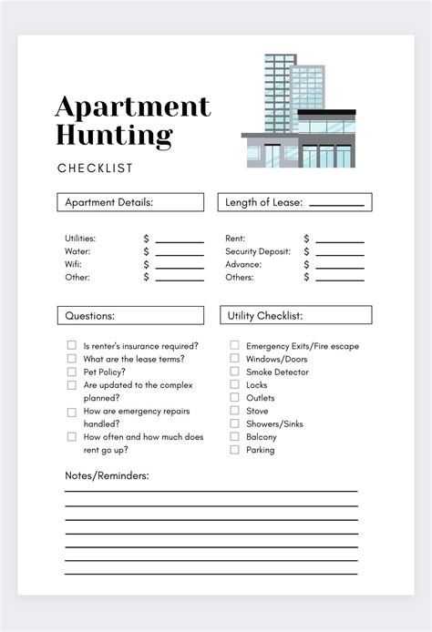 Apartment Checklist,new Home Checklist,new Home Essentials,first ...
