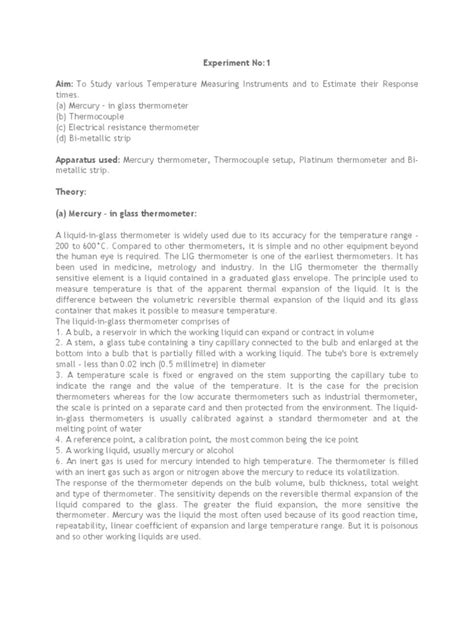 Image result for Temperature Scale Experiment