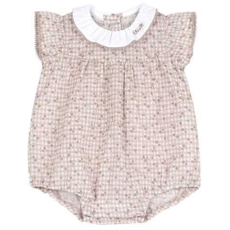 Chicco Girls Natural Printed Romper - Romper – Chicco India