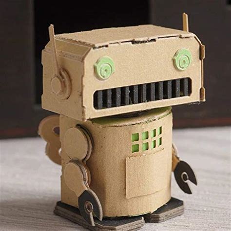 3D Laser Paper Craft Mini 3D Model - Retro Robot Model Paper Folding ...