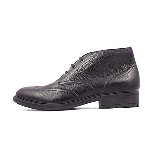 Buy Guy Laroche Men's Leather Shoes - Desert Boots Black at Amazon.in