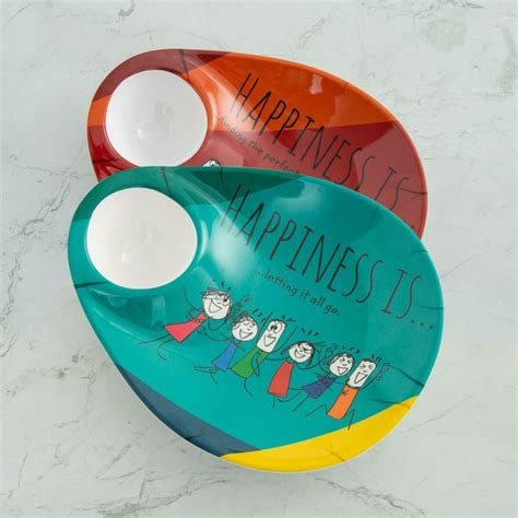 Buy Happines Printed Chip & Dip - Set of 2 from Home Centre at just INR ...