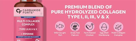 Carbamide Forte Hydrolyzed Multi Collagen, 90 Tablets |Peptide with all ...