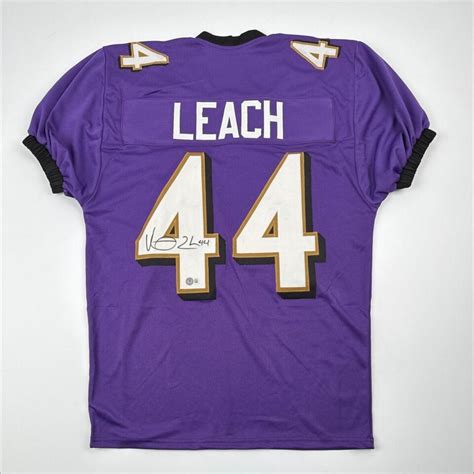 Vonta Leach Beckett Witnessed Hologram Autographed Jersey- Baltimore ...