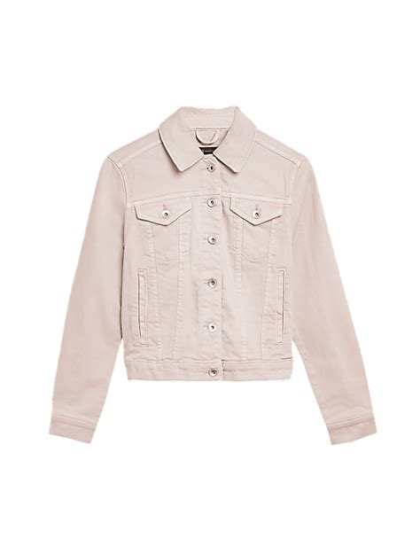 Buy Cotton Rich Denim Jacket with Stretch at Marks & Spencer